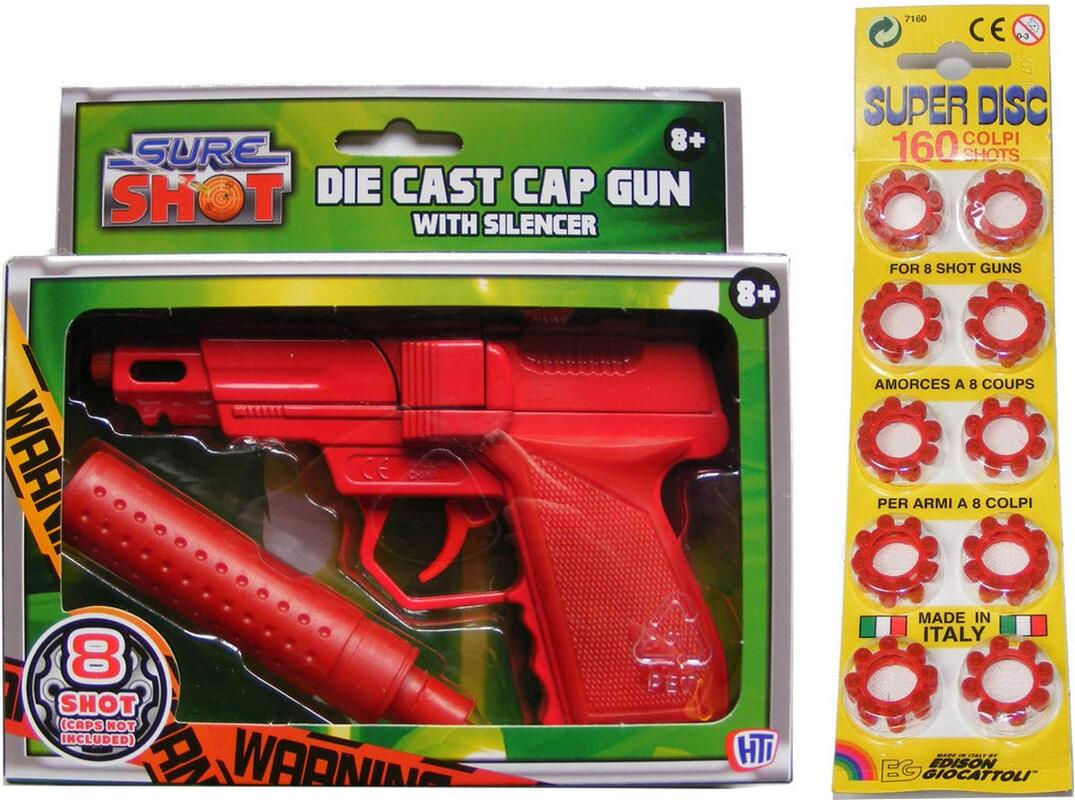 4X 144 Shot Caps Packets For Toy Guns-576 caps total boys fun 